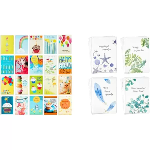 Hallmark Birthday Cards Assortment 20 Cards with Envelopes Refill Pack for Hallmark Card Organizer BoxCards Assortment  Cards Assortment  12