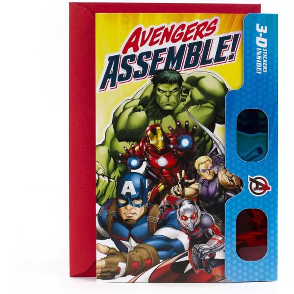 Hallmark Marvel Avengers Pop Up Card Superhero Birthday CakeAvengers Assemble