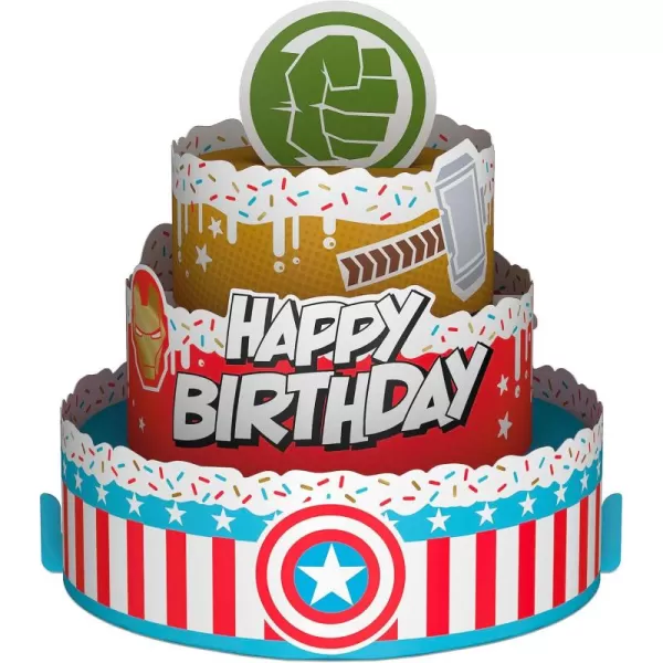 Hallmark Marvel Avengers Pop Up Card Superhero Birthday CakeSuperhero Birthday Cake