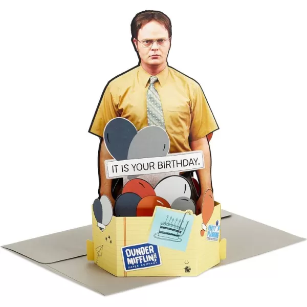 Hallmark Paper Wonder Funny Pop Up Birthday Card The Office Dwight Schrute