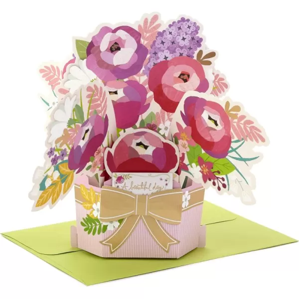 Hallmark Paper Wonder Pop Up Birthday Card for Women Flower GarlandPop Up  Bouquet of Flowers