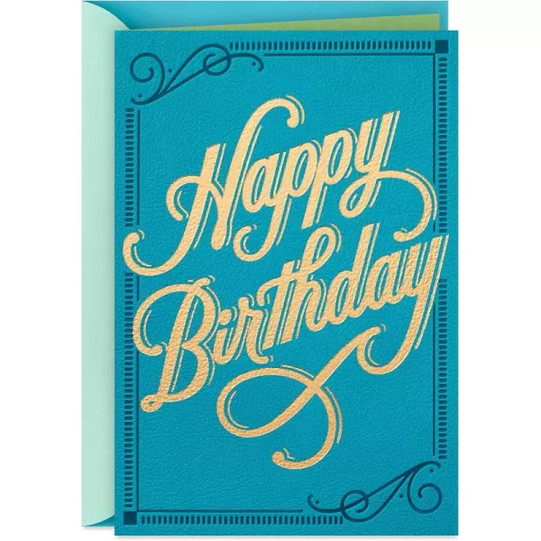 Hallmark Signature Birthday Card Best Birthday EverTeal