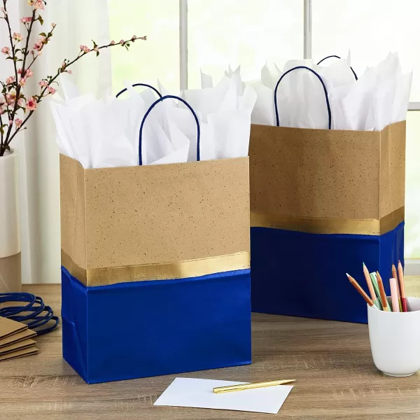 Hallmark 13quot Large Graduation Gift Bags 3 Bags Way to Go Woo Hoo Congrats for High School College Kindergarten 8th Grade and MoreLarge Blue Gift Bag Bundle