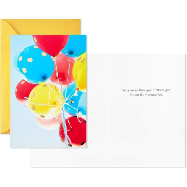 Hallmark Birthday Cards Assortment 16 Cards with Envelopes Party AnimalsMulticolorAssorted