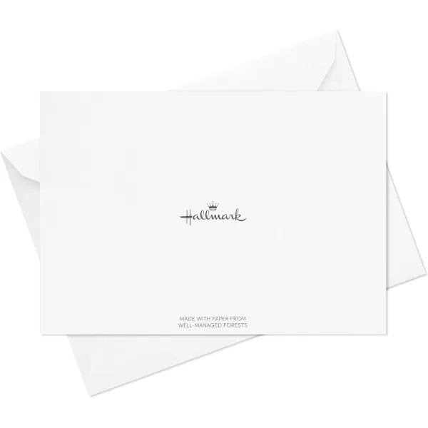 Hallmark Blank Cards Assortment Geometric Silver Foil 40 Note Cards with Envelopes