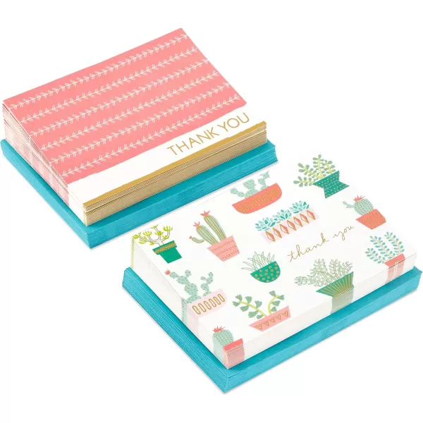 Hallmark Blank Cards Watercolor Designs 40 Cards with Envelopes Model Number 5WDN2068Cactus