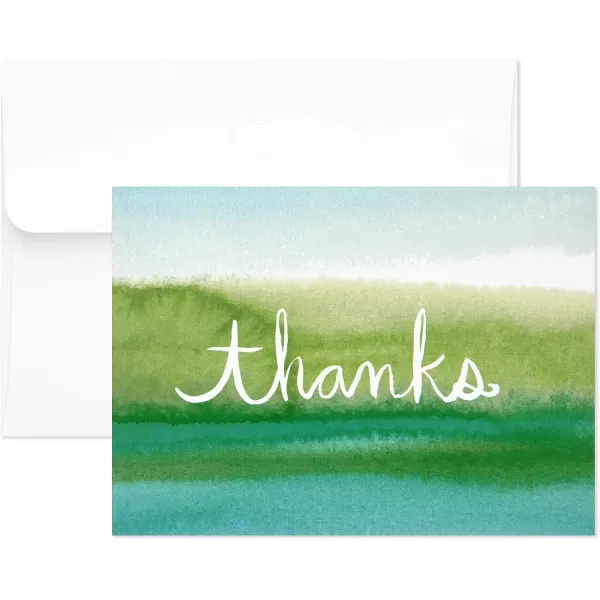 Hallmark Blank Cards Watercolor Designs 40 Cards with Envelopes Model Number 5WDN2068Watercolor Designs