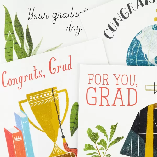 Hallmark Good Mail Graduation Cards Assortment Every New Adventure Pack of 3 Cards with EnvelopesCongrats Grad  8 Cards with Envelopes  4 Designs