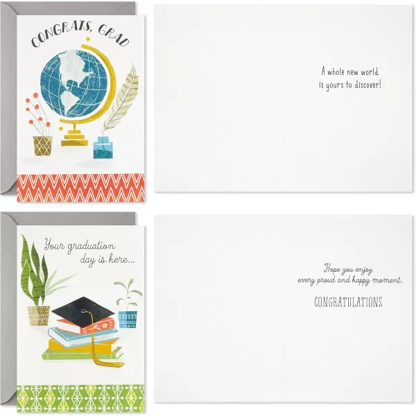 Hallmark Good Mail Graduation Cards Assortment Every New Adventure Pack of 3 Cards with EnvelopesCongrats Grad  8 Cards with Envelopes  4 Designs