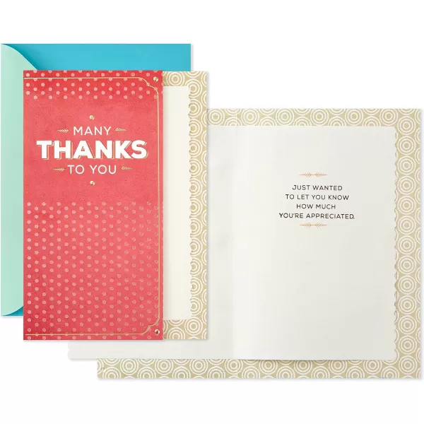 Hallmark Mahogany Religious Thank You Cards Pack of 2 Blessed for Nurses Day Administrative Professionals Day Clergy and MoreMany Thanks