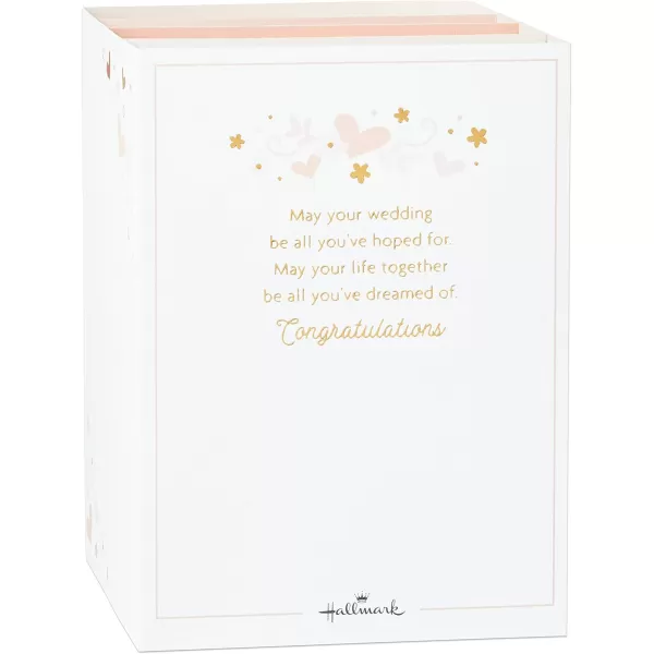 Hallmark Paper Wonder Pop Up Wedding Card Mr and MrsGold