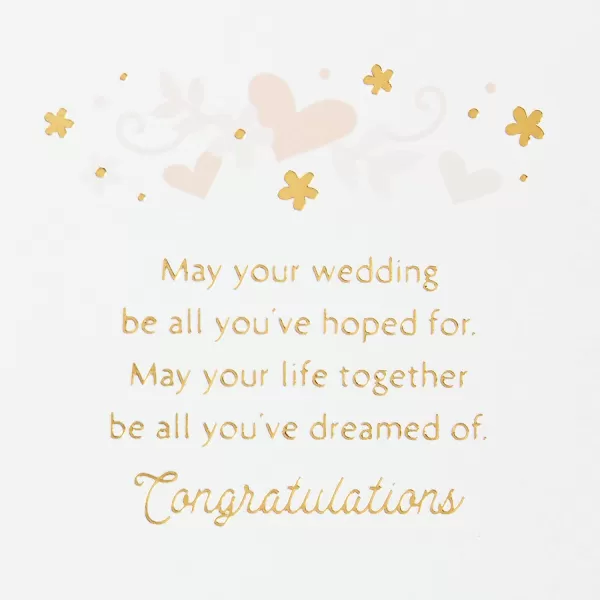 Hallmark Paper Wonder Pop Up Wedding Card Mr and MrsGold