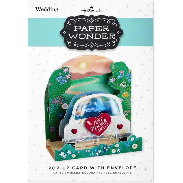 Hallmark Paper Wonder Pop Up Wedding Card Mr and MrsMulticolor