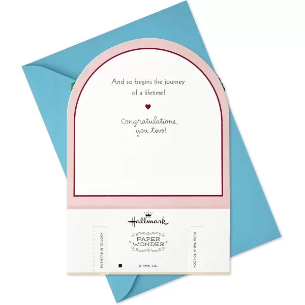 Hallmark Paper Wonder Pop Up Wedding Card Mr and MrsMulticolor