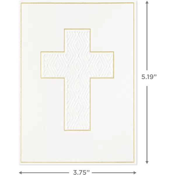 Hallmark Religious Easter Cards Gold Cross 20 Blank Cards with Envelopes for Confirmations Baptisms Weddings Clergy Appreciation