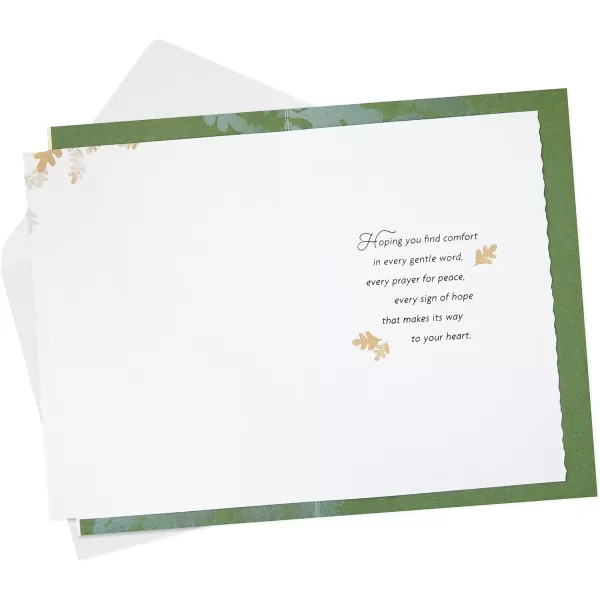 Hallmark Sympathy Card Gemstone Feather10 Cards with Envelopes