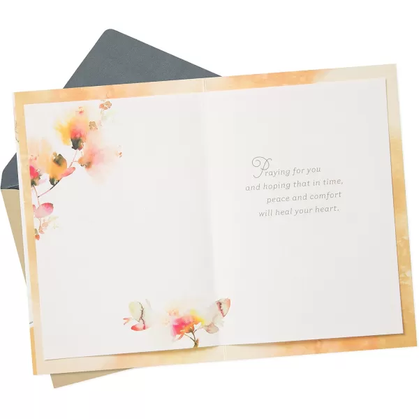 Hallmark Sympathy Card Gemstone FeatherPeace