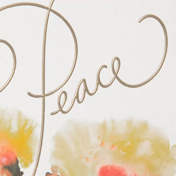 Hallmark Sympathy Card Gemstone FeatherPeace