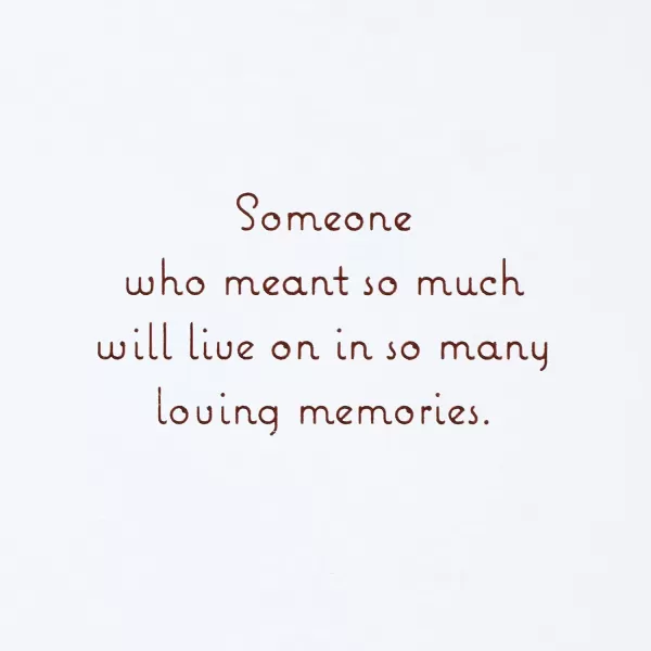 Hallmark Sympathy Card Remembered with LoveRemembered with Love