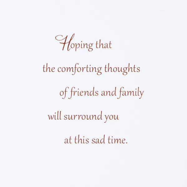 Hallmark Sympathy Card Thoughts Are With YouThoughts Are With You