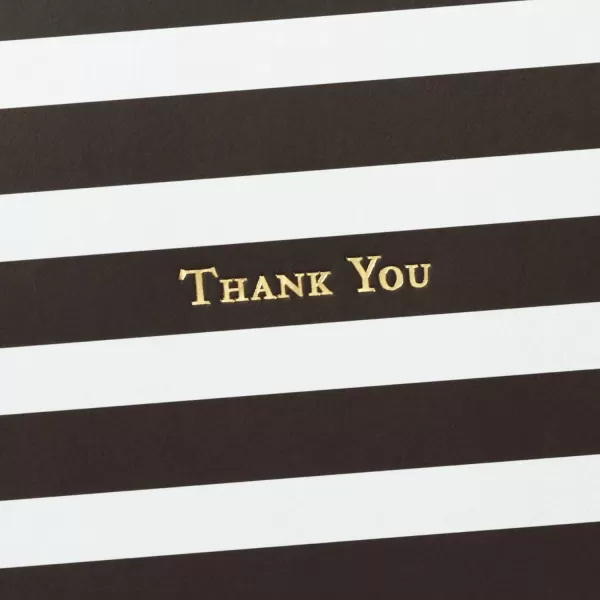 Hallmark Thank You Cards Striped 40 Blank Thank You Notes with Envelopes for Weddings Business Birthdays Showers All Occasion 5STZ5023Striped