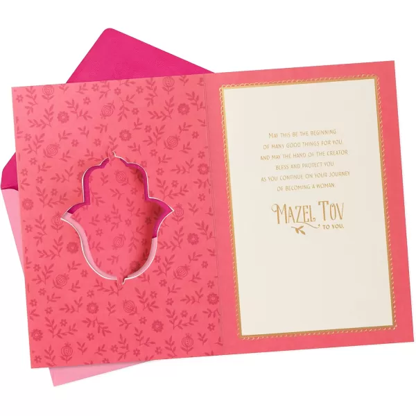 Hallmark Tree of Life Bat Mitzvah Card HamsaHamsa