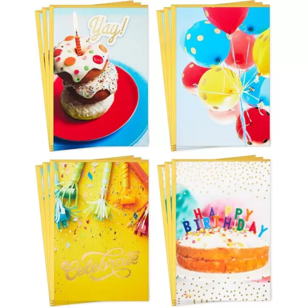 Hallmark Birthday Cards Assortment 16 Cards with Envelopes Party AnimalsMulticolorAssorted