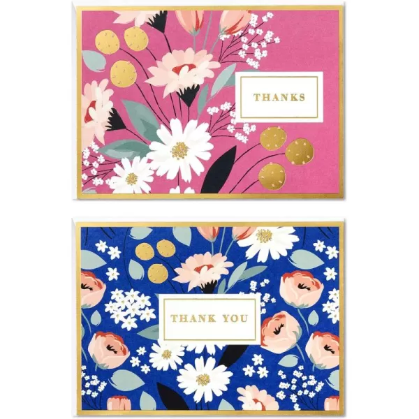 Hallmark Blank Cards Watercolor Designs 40 Cards with Envelopes Model Number 5WDN2068Folk Floral