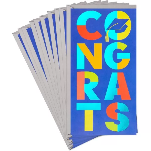 Hallmark Graduation Money Holders or Gift Card Holders Congrats 10 Cards with EnvelopesTomorrow is a Blank Page  6 Cards