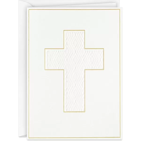 Hallmark Religious Easter Cards Gold Cross 20 Blank Cards with Envelopes for Confirmations Baptisms Weddings Clergy Appreciation