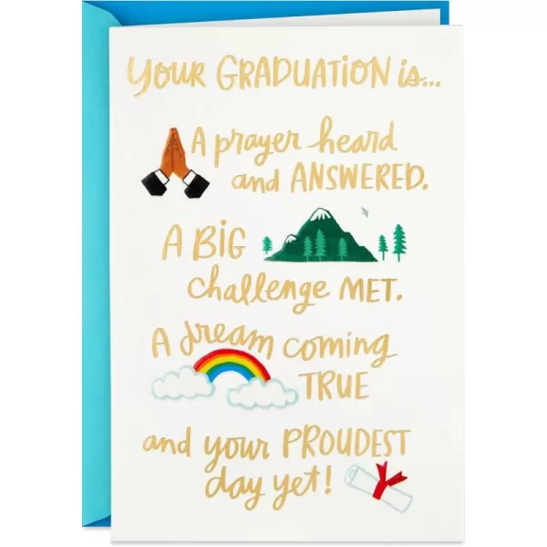 Hallmark Spiritual Graduation Card A Dream Coming TrueSpiritual  Proudest Day