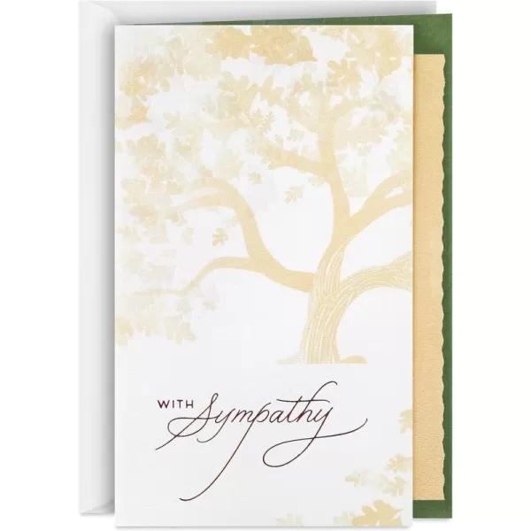 Hallmark Sympathy Card Gemstone Feather10 Cards with Envelopes