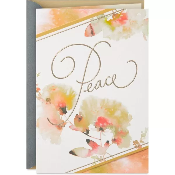 Hallmark Sympathy Card Gemstone FeatherPeace