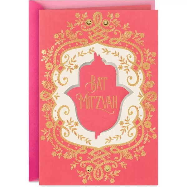 Hallmark Tree of Life Bat Mitzvah Card HamsaHamsa