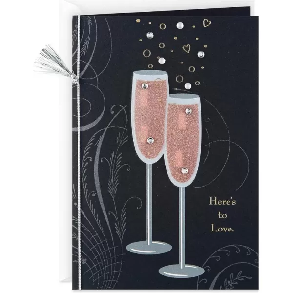 Hallmark Wedding Card Bridal Shower Card Engagement Card Champagne FlutesChampagne Flutes