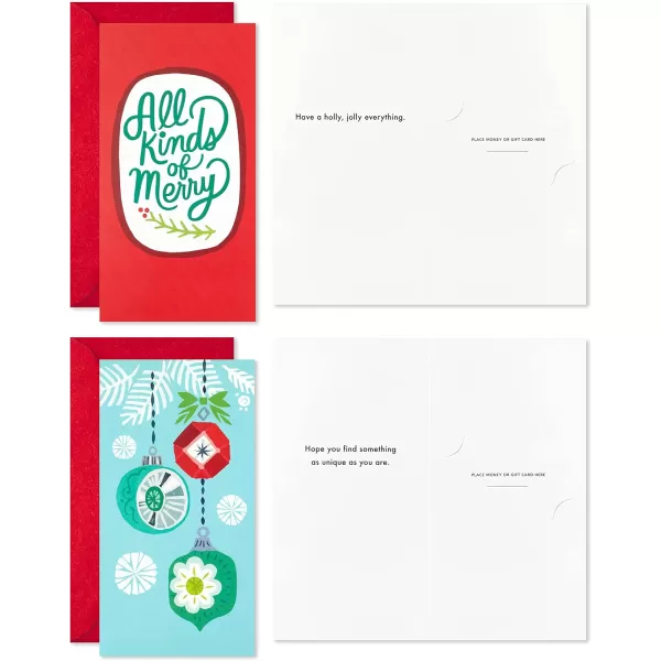 Hallmark Graduation Money Holders or Gift Card Holders Assortment with Envelopes You Did It 36 Cards and EnvelopesCheerful Icons  Christmas Money Holder Assortment