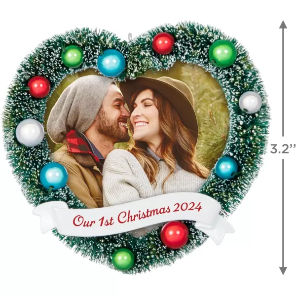 Hallmark Keepsake Christmas Ornament 2024 Our 1st Christmas 2024 Photo Frame Gifts for CouplesOur 1st Christmas 2024 Photo Frame