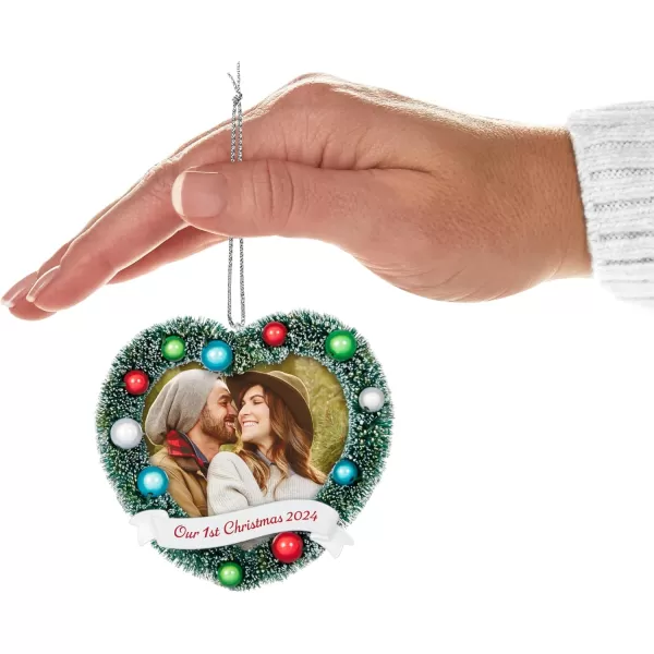 Hallmark Keepsake Christmas Ornament 2024 Our 1st Christmas 2024 Photo Frame Gifts for CouplesOur 1st Christmas 2024 Photo Frame