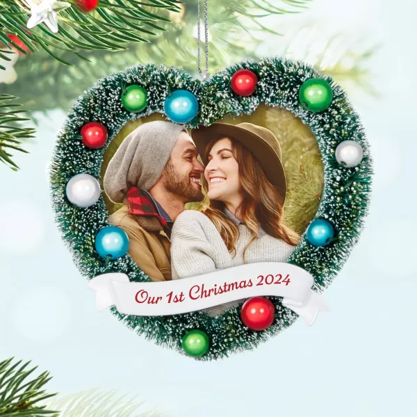 Hallmark Keepsake Christmas Ornament 2024 Our 1st Christmas 2024 Photo Frame Gifts for CouplesOur 1st Christmas 2024 Photo Frame