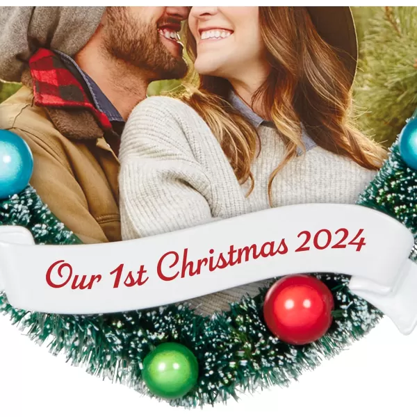 Hallmark Keepsake Christmas Ornament 2024 Our 1st Christmas 2024 Photo Frame Gifts for CouplesOur 1st Christmas 2024 Photo Frame