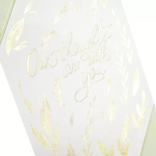 Hallmark Signature Sympathy Card Forever RememberedGold Foil Agate