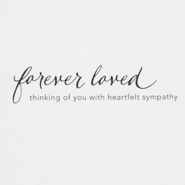 Hallmark Signature Sympathy Card Forever RememberedWhite