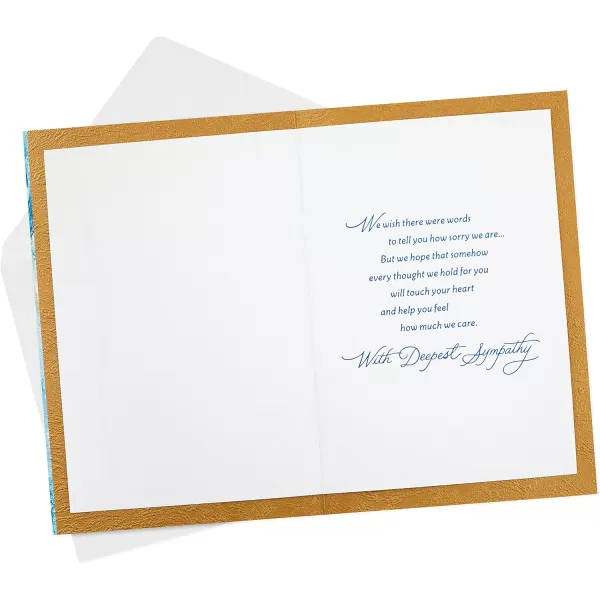 Hallmark Signature Sympathy Card Many Thoughts and PrayersForever Remembered