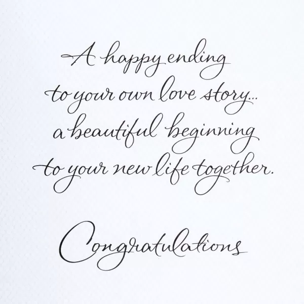 Hallmark Signature Wedding Card Live Laugh LoveBride And Groom