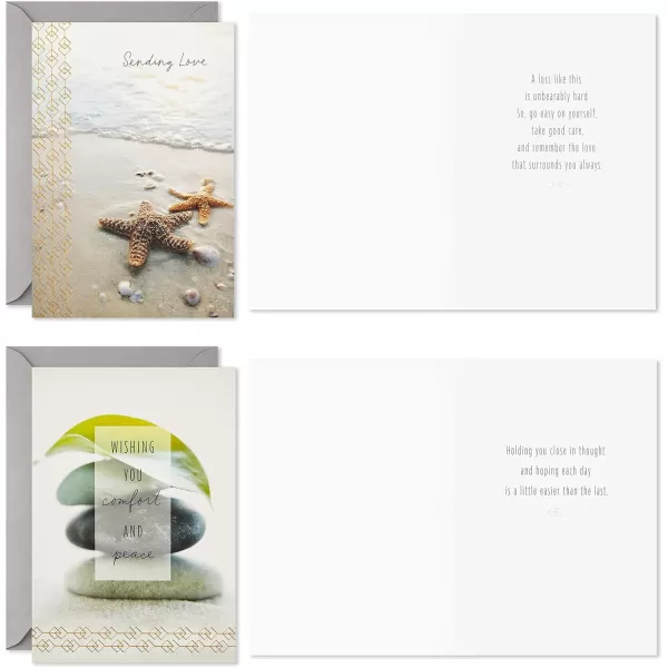 Hallmark Sympathy Cards Assortment Nature 16 Assorted Thinking of You Cards with Envelopes