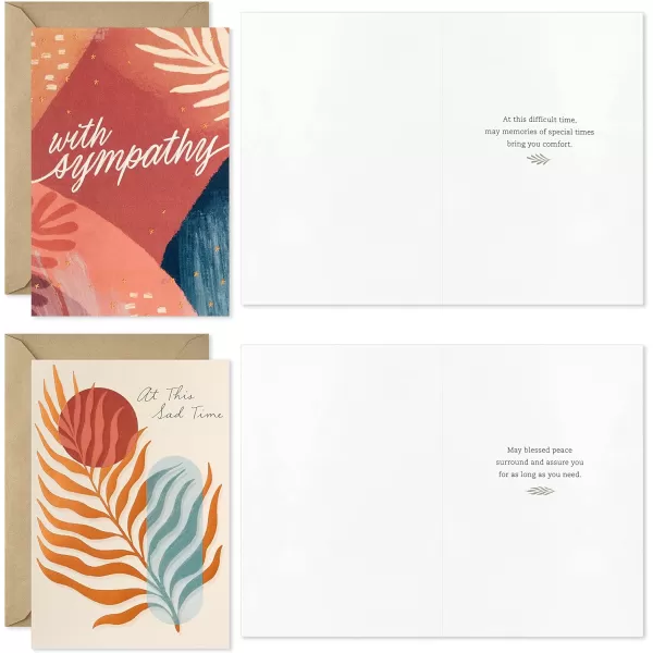 Hallmark Sympathy Cards Assortment Painted Palms 16 Assorted Thinking of You Cards with Envelopes