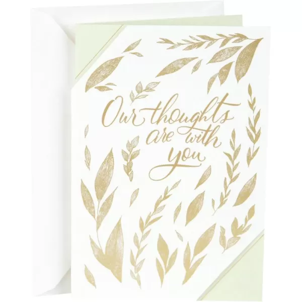 Hallmark Signature Sympathy Card Forever RememberedGold Foil Agate