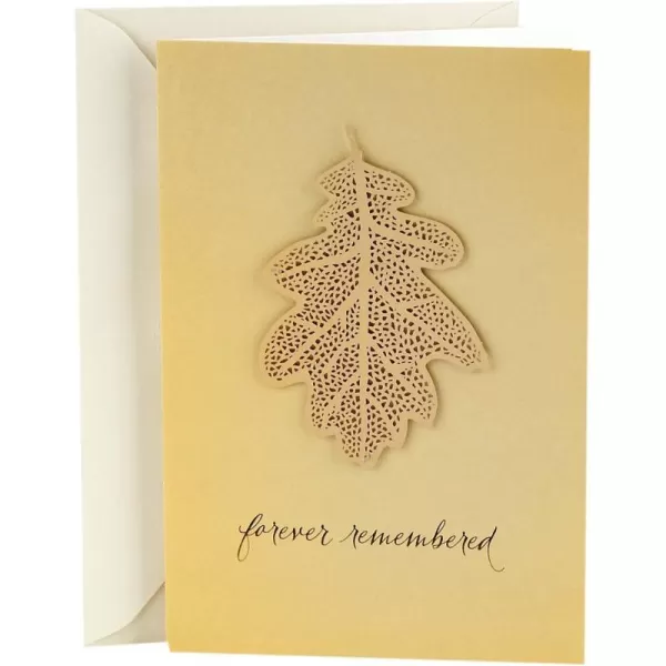 Hallmark Signature Sympathy Card Forever RememberedWhite