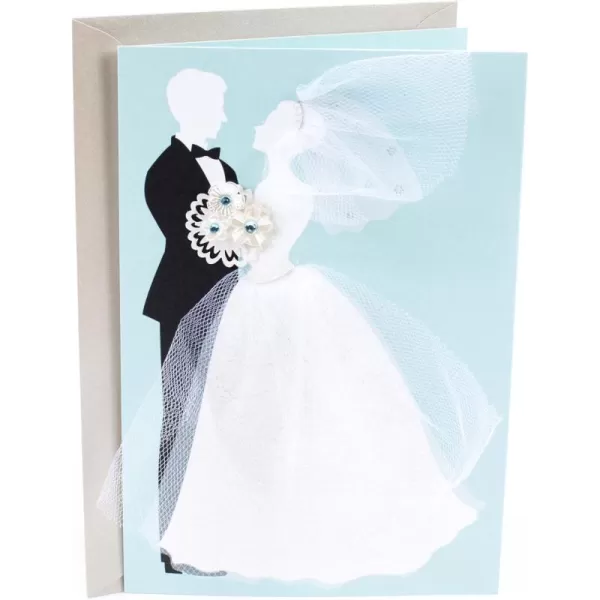 Hallmark Signature Wedding Card Live Laugh LoveBride And Groom