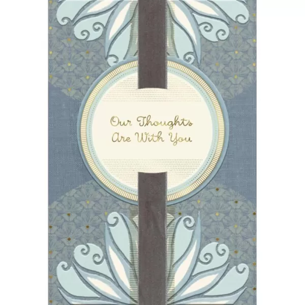 Hallmark Sympathy Card from All Gold Foil TapestryGold Foil Tapestry